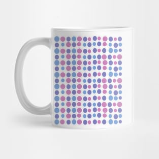 Purple Blue Circles Modern Decorative Abstract Mosaic Dots Pattern Night Mug